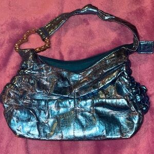 Metallic Blue Women's Bag